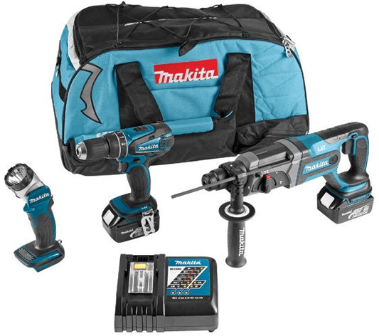Makita DLX3011 Kombi-Set 18V 3,0Ah Li-Ion