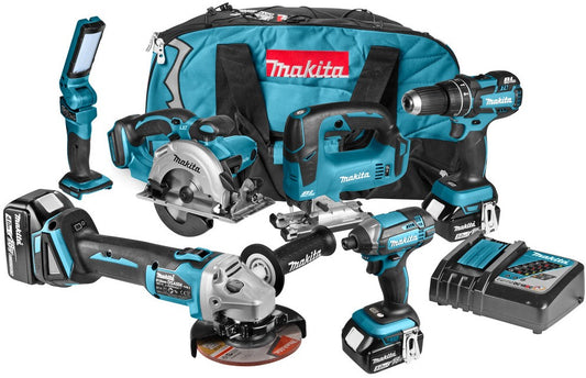 Makita DLX6042T Combiset 18V 5.0Ah Li-Ion in Werkzeugtasche