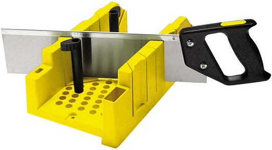 Stanley 1-20-600 Miter Box Plastic with Miter Saw L300mm/W130mm/H80mm
