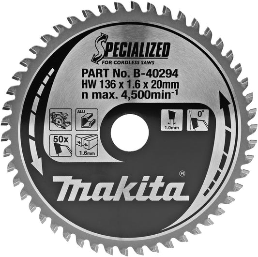 Makita B-40294 Sägeblatt 136x10mm 50T