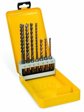 DT8976 7-delige Hamerborenset SDS Plus XLR