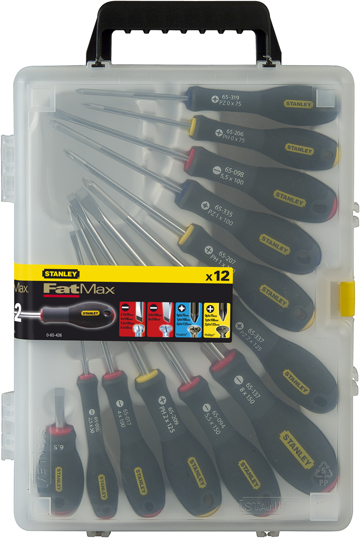 Stanley 0-65-426 12-Piece FatMax Screwdriver Set St/Par/Ph/Poz