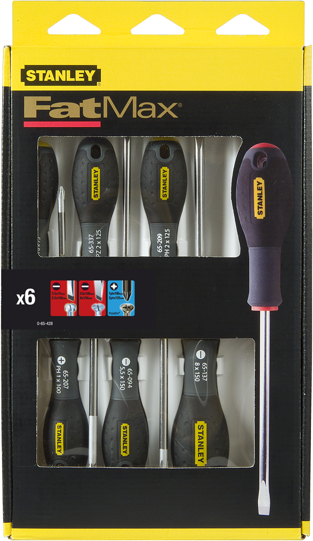 FatMax 6-delige Schroevendraaierset Pozidriv FAT-0-65-428
