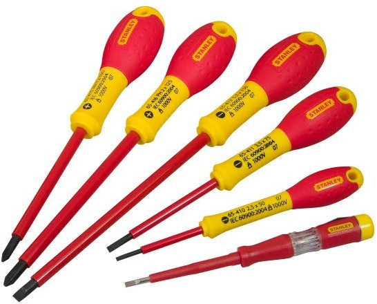 Stanley 0-65-441 6-Delige FatMax Schroevendraaierset VDE Par/Ph/Spanningszoeker