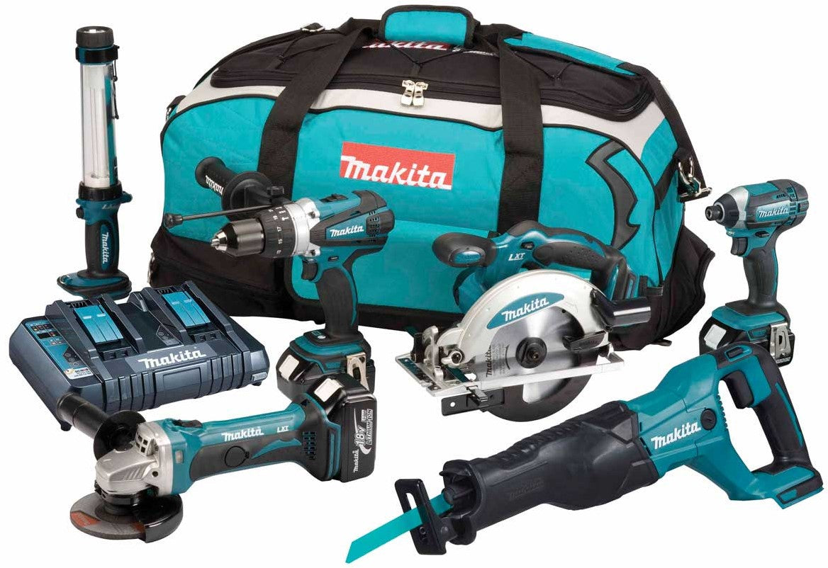 Makita DLX6044PT Comboset 18V 3x5.0Ah Li-ion Accu's met Duolader