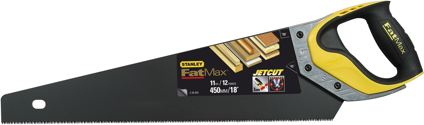 Stanley 2-20-533 FatMax Handsäge Fine Finish 450 mm – 11 Z/Zoll