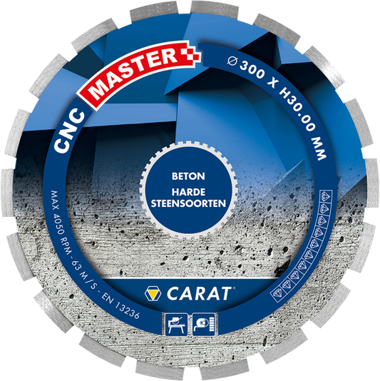 CARAT DIAMANTZAAG BETON Ø300x30,00MM, CNC MASTER