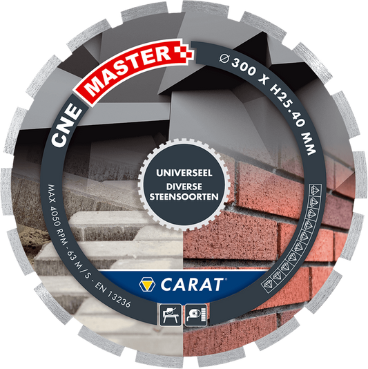 CARAT DIAMANTZAAG UNIVERSEEL Ø300x30,00MM, CNE MASTER