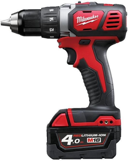 Milwaukee M18 BDD-402C Accu Compacte Schroefboormachine 18V 4.0Ah Li-Ion M18™ in koffer - 4933443565