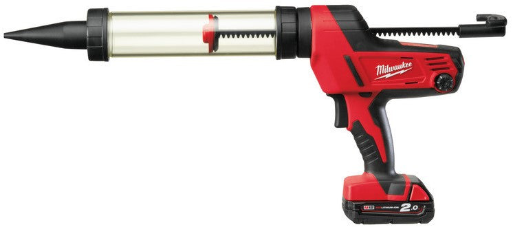 Milwaukee C18 PCG/400T-201B Cordless Sealant/Glue Gun with 400ml Cartridge Holder 18V 2.0Ah Li-Ion M18™ in Bag - 4933441812