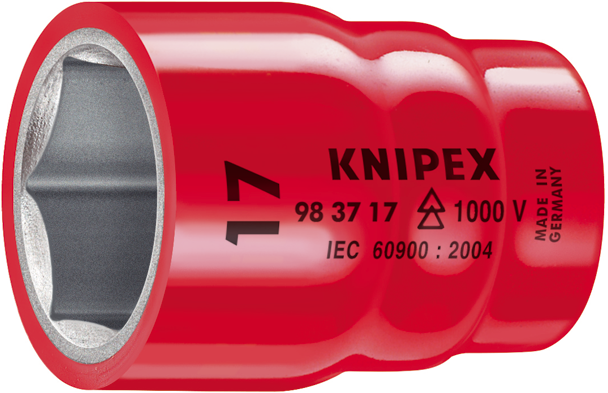 Knipex 98 47 5/8 Dop voor ratel met binnenvierkant 3/8"" of 1/2"" - 98 47 5/8