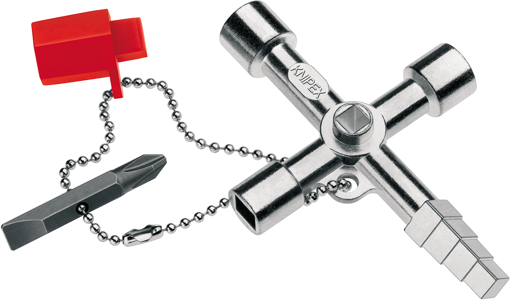 Knipex 00 11 04 Profi-Key voor alle standaard afsluitsystemen 00 11 04