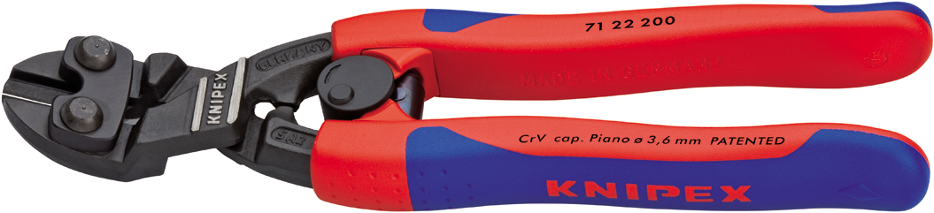Knipex 71 22 200 CoBolt® compact bolt cutter, curved 71 22 200