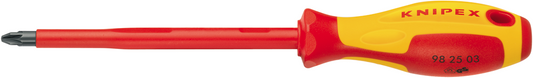 Knipex 98 25 02 Schraubendreher für Pozidriv®-Phillips-Schrauben 94 Gramm Gewicht 6 Millimeter Klingen-Ø 98 25 02
