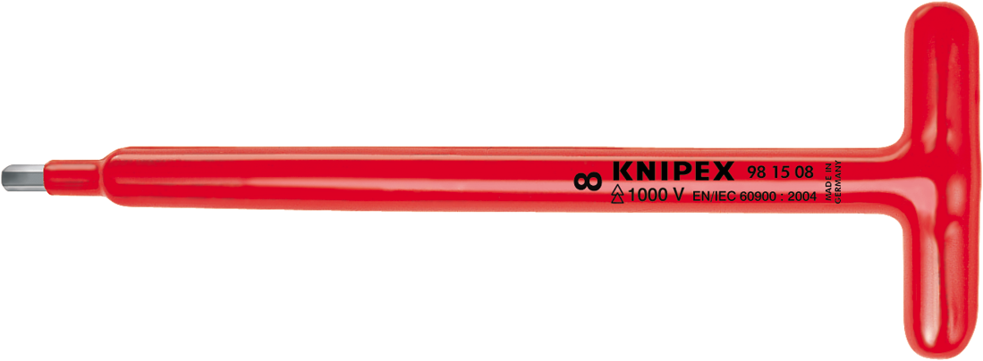 Knipex 98 14 08 Schraubendreher mit feststehendem Quergriff für Innensechskantschrauben 98 14 08