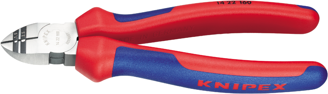 Knipex Abisolier-Seitenschneider verchromt 160mm