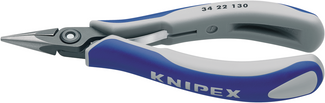 Knipex 34 22 130 Precisie elektronicatang met geslepen kop & geschroefd scharnier 34 22 130