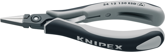Knipex 34 12 130 ESD Feinelektronik-Greifzange ESD mit geschliffenem Kopf 34 12 130 ESD