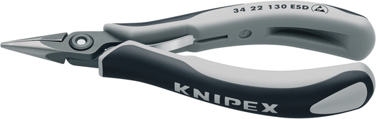 Knipex 34 22 130 ESD Feinelektronik-Greifzange ESD mit geschliffenem Kopf 34 22 130 ESD