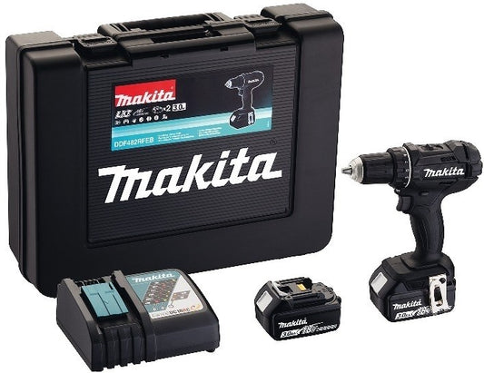 Makita DDF482RFEB Akku-Bohrschrauber 18V 3,0Ah Li-Ion im Koffer