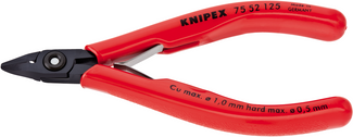 Knipex 75 52 125 Elektronica-zijsnijtang slanke vorm 75 52 125