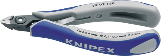 Knipex 79 02 120 Präzisions-Elektronik-Schneidezange mit geschliffenem Kopf 79 02 120