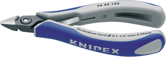 Knipex 79 42 125 Präzisions-Elektronik-Schneidezange mit geschliffenem Kopf 79 42 125