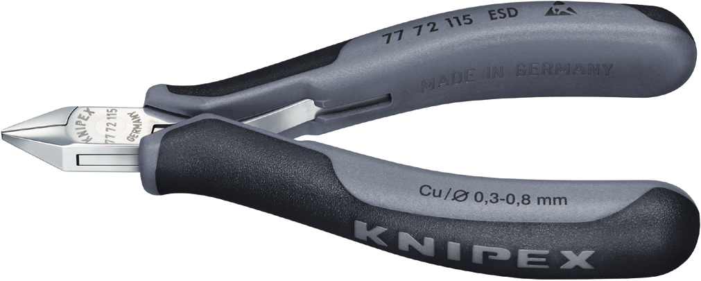 Knipex 77 72 115 ESD Elektronik-Seitenschneider ESD 77 72 115 ESD