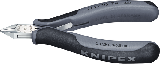 Knipex 77 72 115 ESD Elektronica-zijsnijtang ESD 77 72 115 ESD