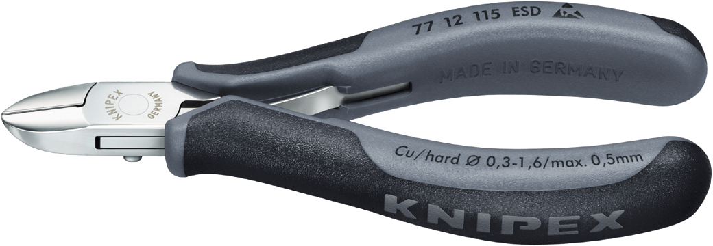 Knipex 77 12 115 ESD Electronics side cutter ESD 77 12 115 ESD
