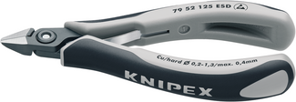 Knipex 79 52 125 ESD Precisie elektronicasnijtang ESD met geslepen kop 79 52 125 ESD