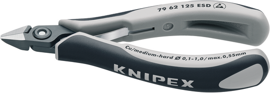 Knipex 79 62 125 ESD Präzisions-Elektronik-Schneidzange ESD mit geschliffenem Kopf 79 62 125 ESD