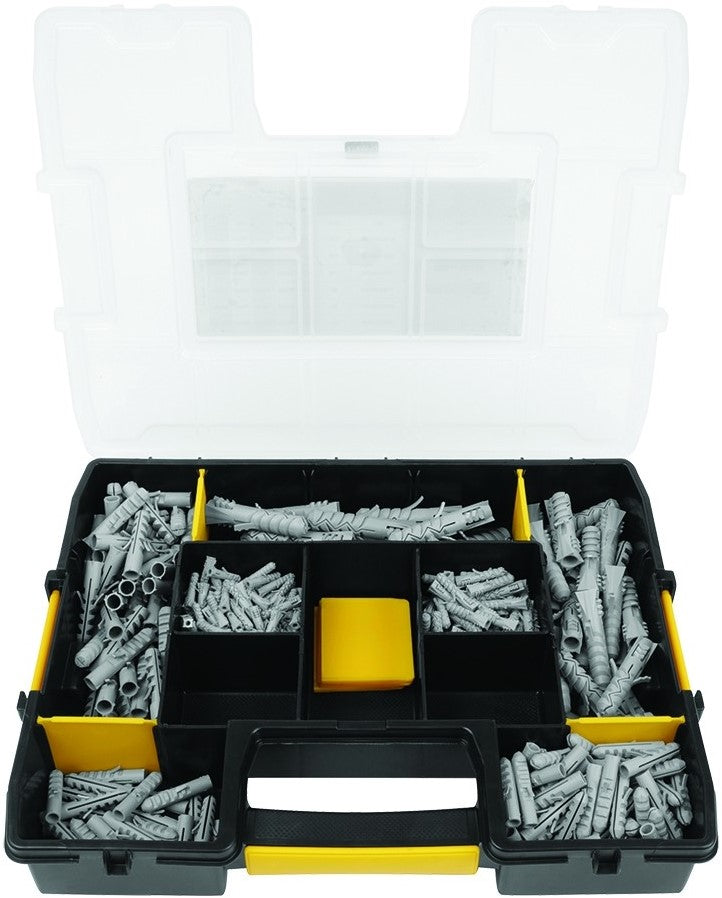 Nylon- und Universalstecker-Sortiment 500 Stück im Organizer