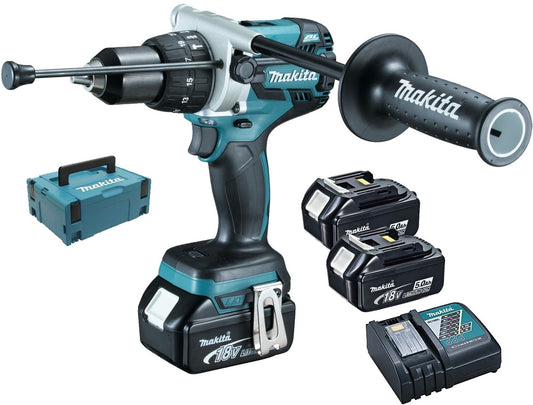 Makita DHP481RT3J Accu Klopboor-/schroefmachine 18V 5,0Ah Li-ion in Mbox