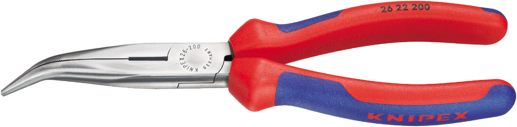 Knipex 26 22 200 Radio pliers flat pointed pliers with side cutter 200mm.