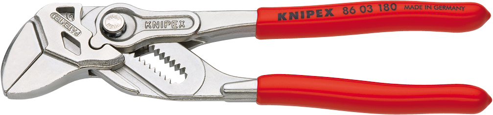 Knipex 86 03 180 Sleuteltang tang en schroefsleutel in één gereedschap 86 03 180
