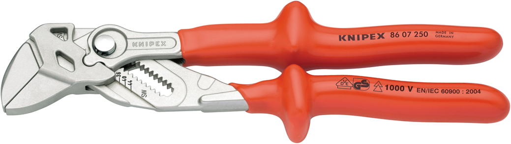 Knipex 86 07 250 Schraubenschlüsselzange isoliert 86 07 250