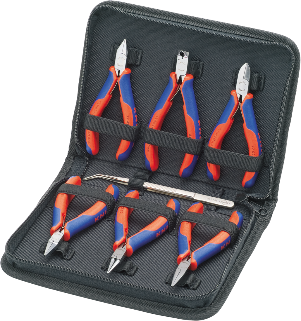 Knipex 00 20 16 Etui met elektronicatangen 00 20 16