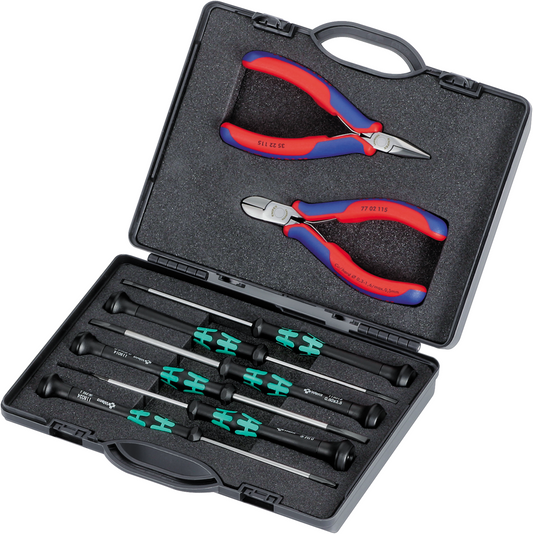 Knipex 00 20 18 Case with electronics pliers 00 20 18