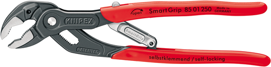 Knipex 85 01 250 SmartGrip® die Wasserpumpenzange mit automatischer Nachstellung 370 Gramm Gewicht 85 01 250
