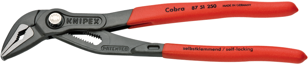 Knipex 87 51 250 Cobra® ES die extra schlanke Wasserpumpenzange 328 Gramm Gewicht 250 mm.