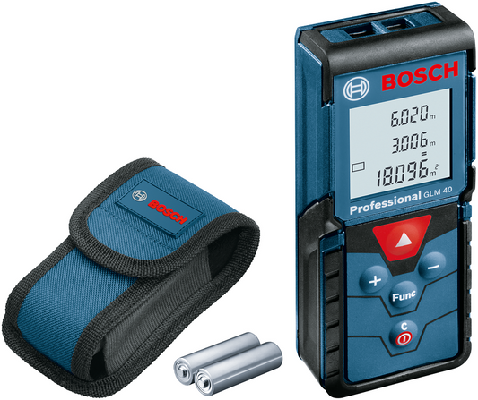 Bosch Blue GLM 40 Laser Rangefinder 40m - 0601072900