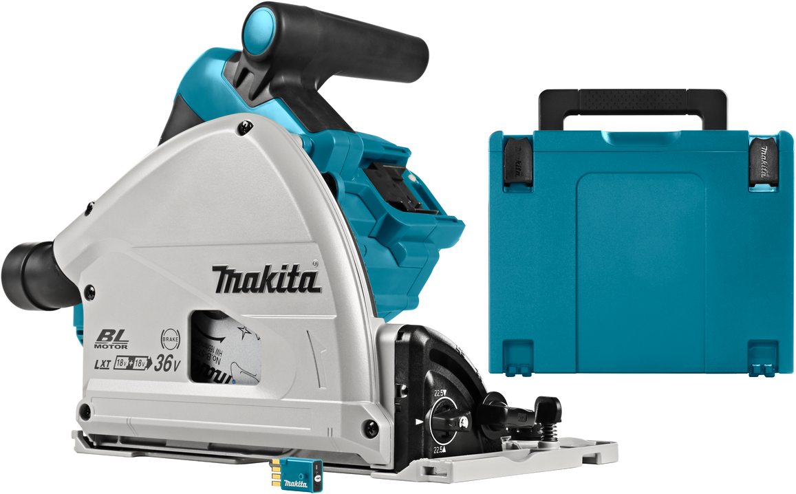 Makita DSP601ZJU Accu Invalcirkelzaag 2x18V Losse Body in Mbox (AWS)