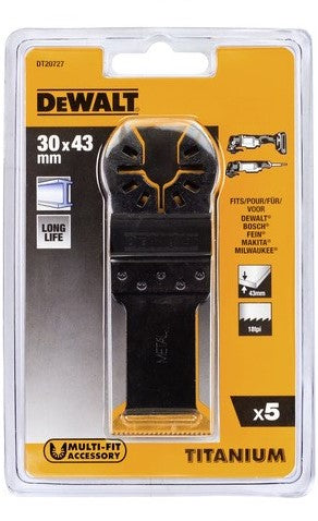 DT20727 Multitool Titan Sägeblatt BiM For Metal 31x43mm VE=5