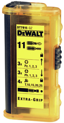 DT7916 11-teiliges Bit-Set in Kassette