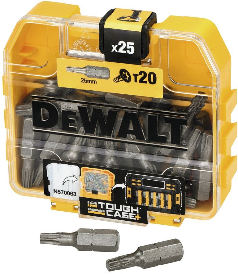 DT7961 Schroefbits T20 25mm VE=25 in Mini Tough Case