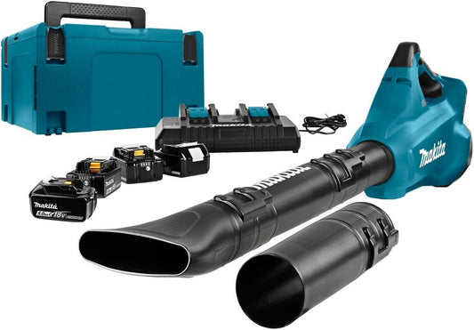 Makita DUB362PT4J Akku-Laubbläser 2x18V 5,0Ah Li-Ion mit Mbox