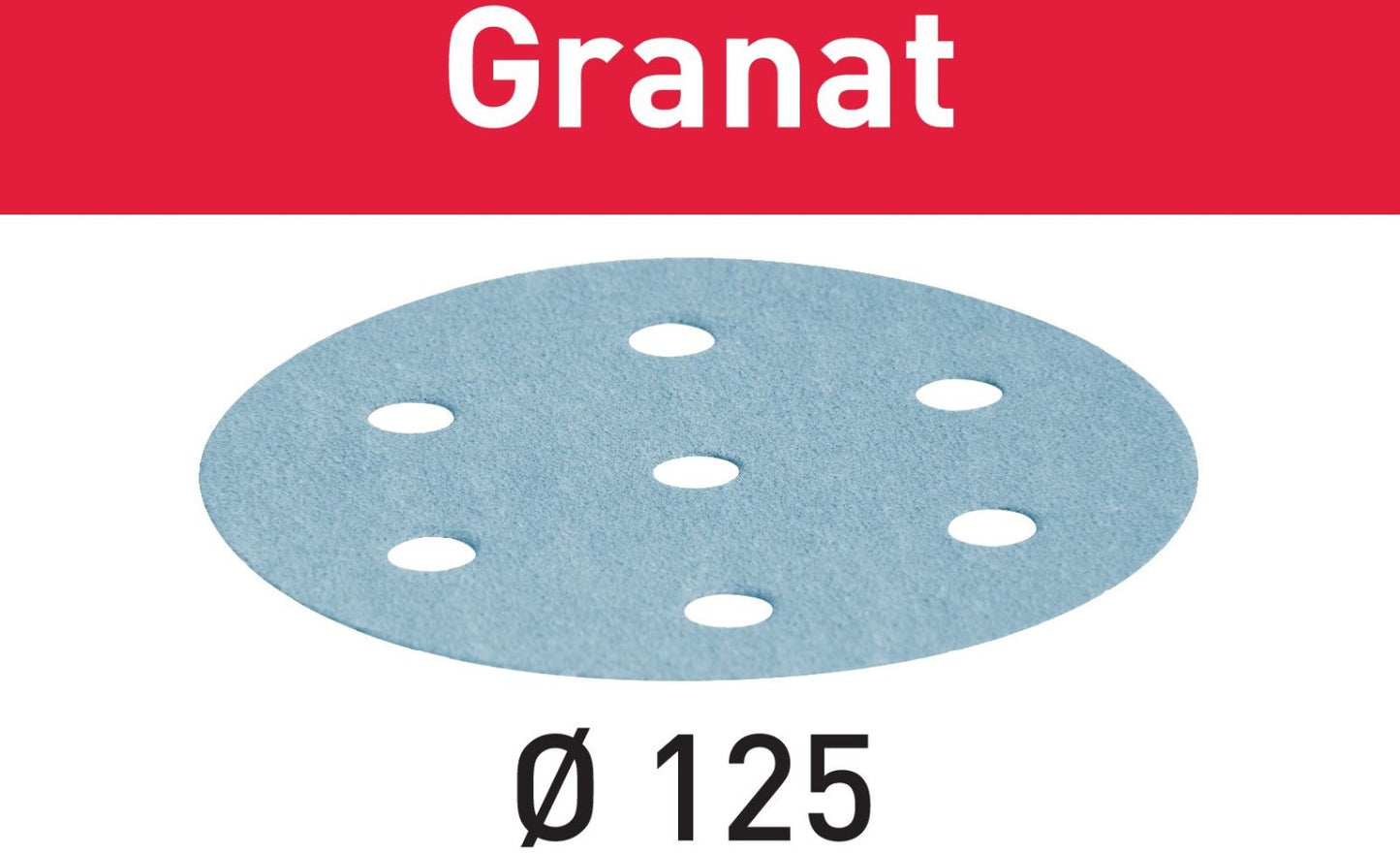 Festool Sanding Disc STF D125/8 P80 Granat VE=10