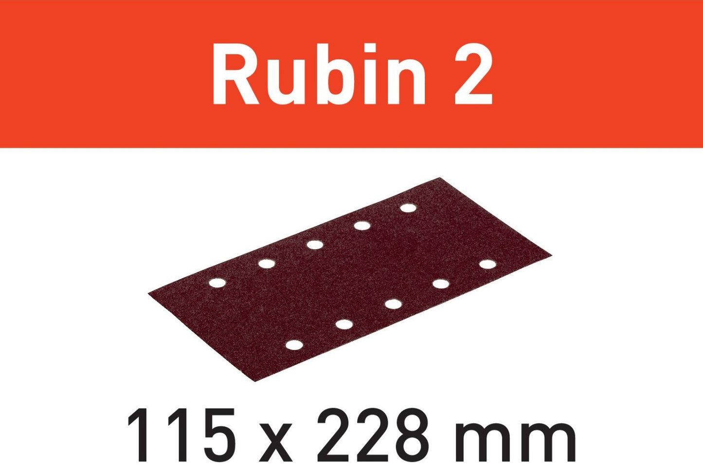 Festool Sanding Strips STF 115X228 P80 Rubin 2 VE=50