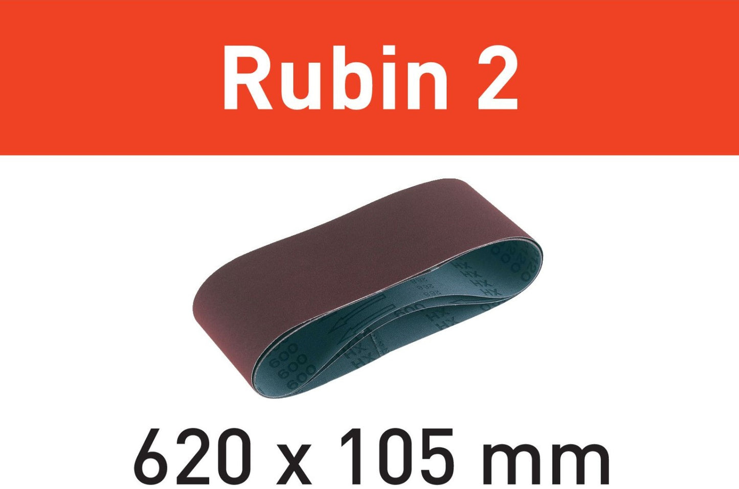 Festool Sanding Belt L620X105-P100 Rubin 2 VE=10